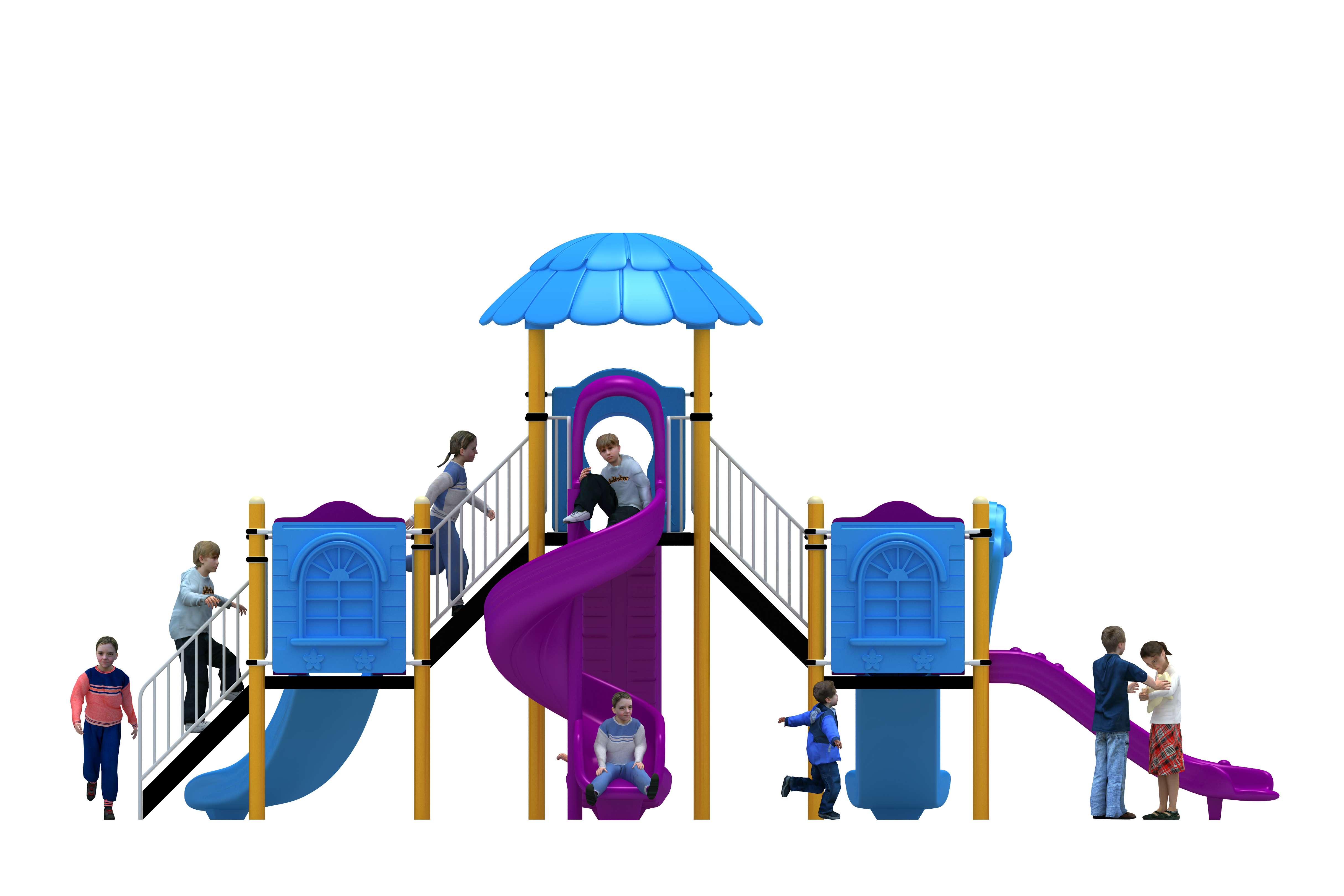 Klasik Seri Oyun Grubu B-PRK-01 PRK-04 | Metal Oyun Grupları | Erse Kent Mobilyaları